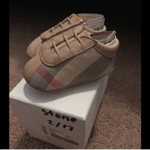 Burberry infant shoes 0-6 months